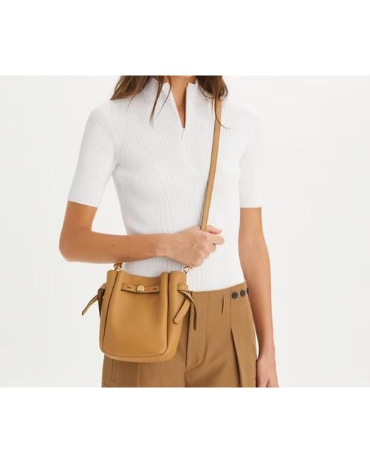 Tory Burch Natural Romy Small Crossbody Bag