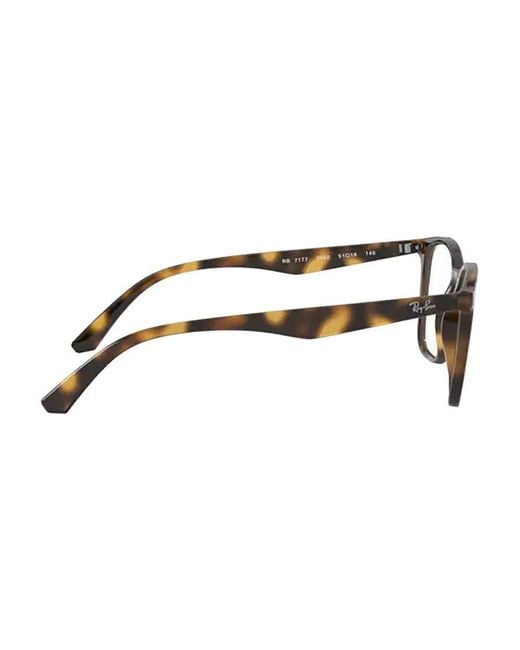 Ray-Ban White Square Frame Glasses for men
