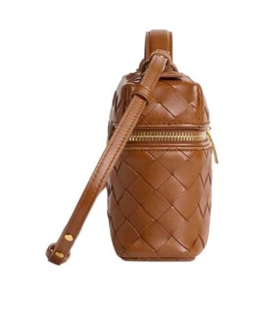 Bottega Veneta Brown Bang Bang Zipped Vanity Case