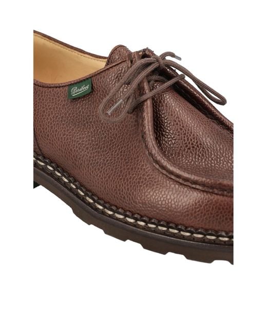 Paraboot Brown Michael Norwegian Derby Shoes for men