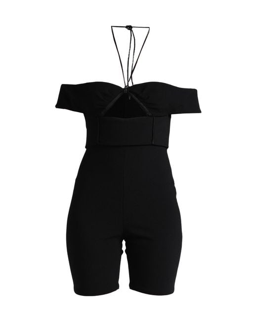 Saint Laurent Black Solid Color Jumpsuit