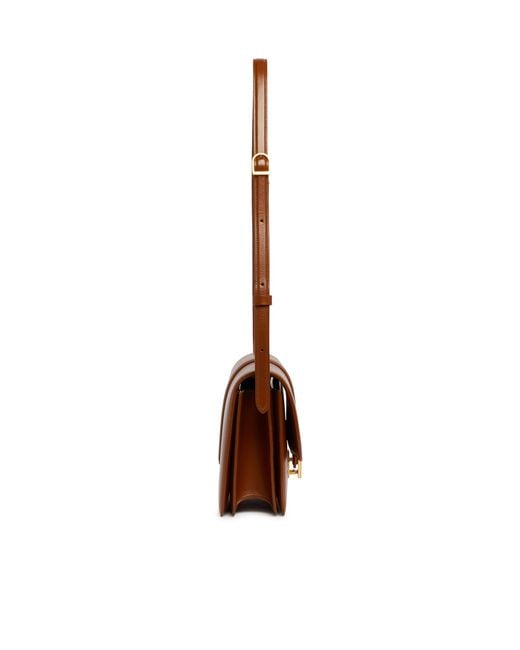 Khaite Brown Blake Leather Shoulder Bag