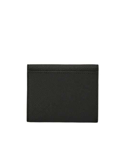 Ferragamo Black Gancini Credit Card Holder