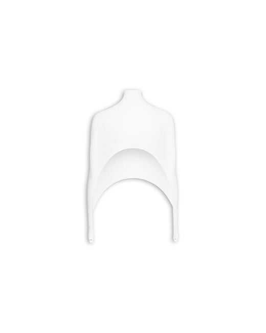 Alaïa White Top Tension En Maille Seconde Peau