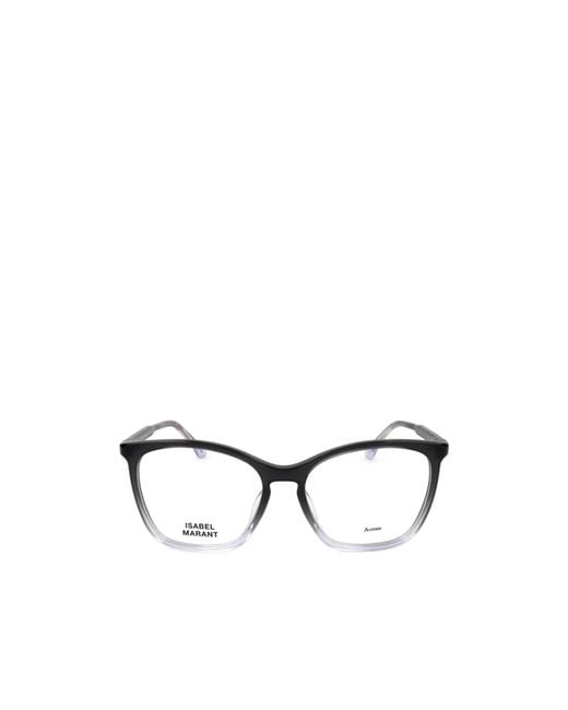 Isabel Marant Metallic Rectangle Frame Glasses