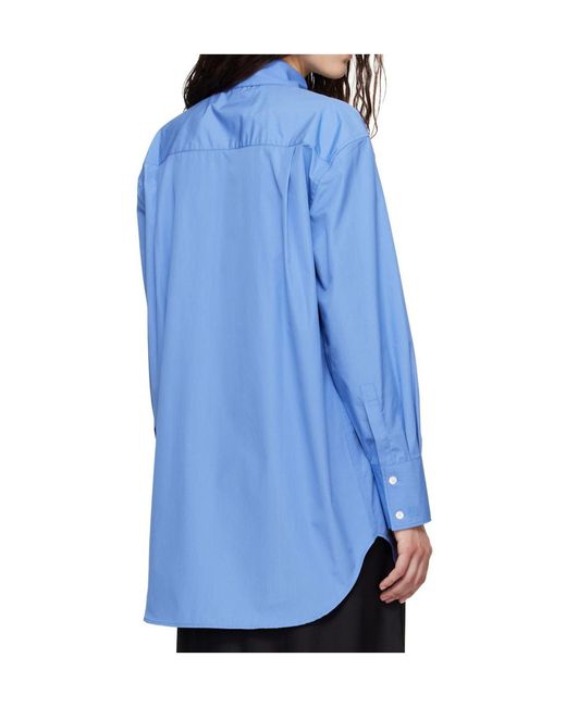 Anine Bing Blue Plaza Shirt