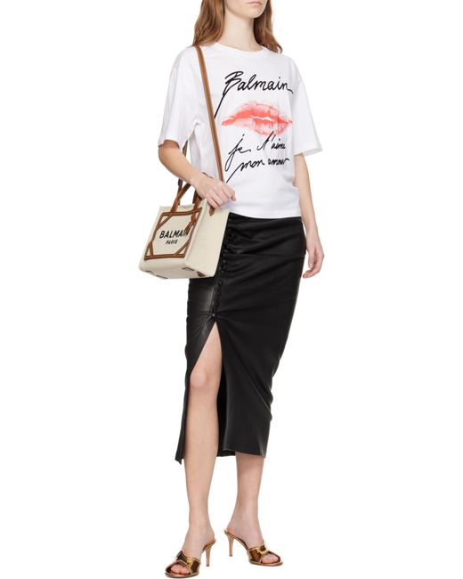 Balmain Brown B-Army Small Tote Bag