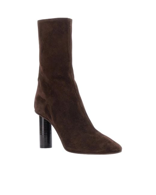 Paris Texas Brown High-Heeled Ankle Boots