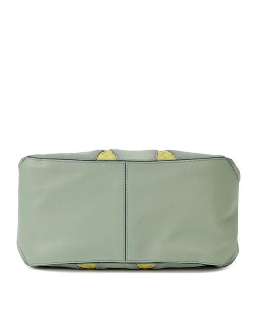 Bottega Veneta Green Intreciato Handbag