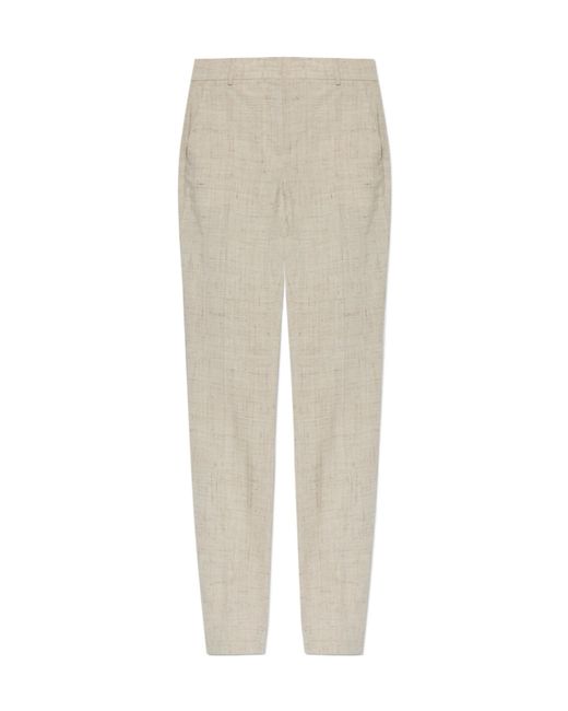 Moschino White Straight-Leg Tailored Pants