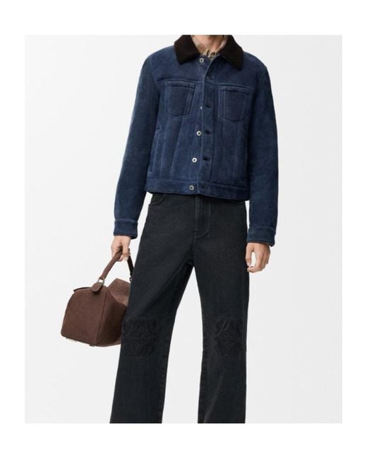 Loewe Blue Trucker Jacket for men
