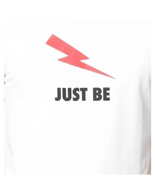 Neil Barrett White Lightning Pattern T-Shirt for men