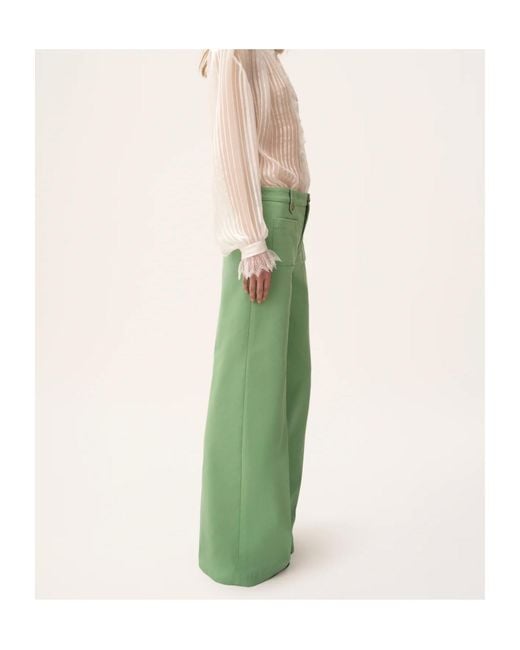 Chloé Green Flared Pants