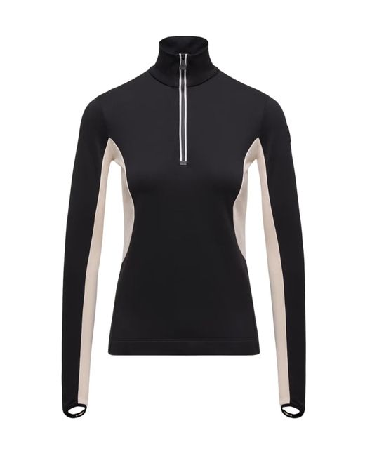 Moncler Black Grenoble Polartec Half-Zip Turtleneck Sweatshirt