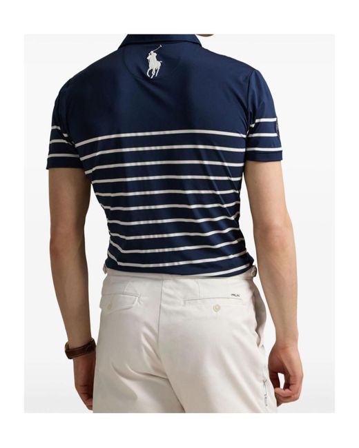 Polo Ralph Lauren Blue Striped Polo Shirt for men