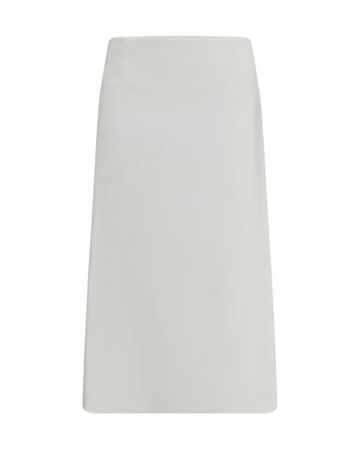 Rier White Bonded Mid Skirt
