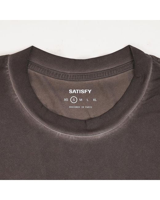 Satisfy Gray Short-Sleeved T-Shirt for men