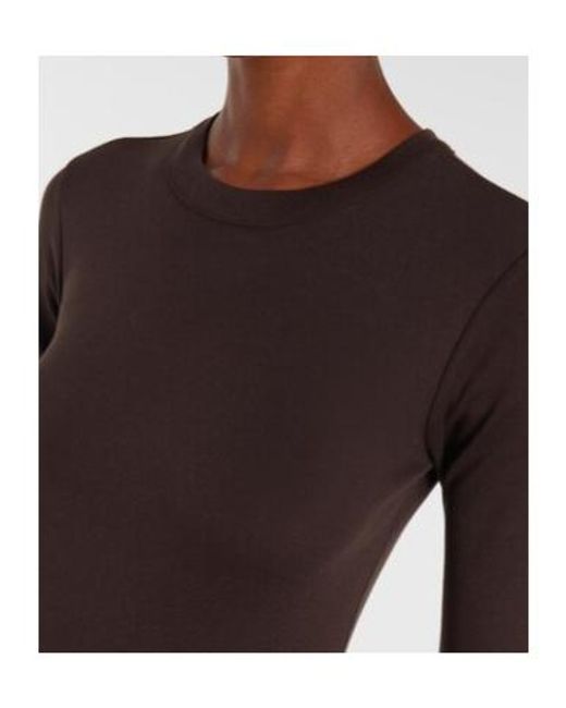 Polo Ralph Lauren Brown Cotton Midi Dress