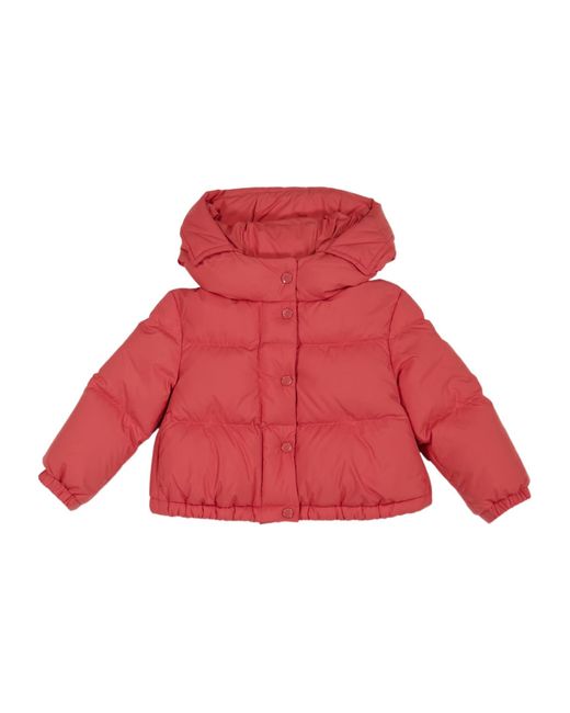 Moncler Red Quilted Down Jacket