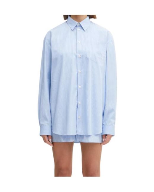 Sporty & Rich Blue Long Sleeve Shirt