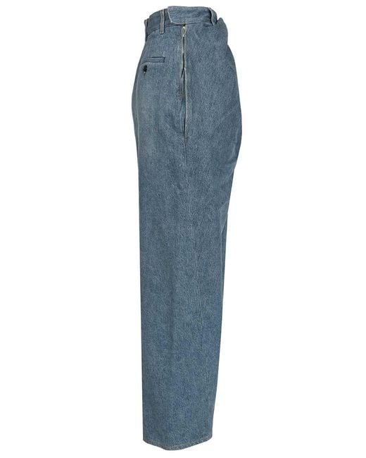 Loewe Blue Draped Jeans