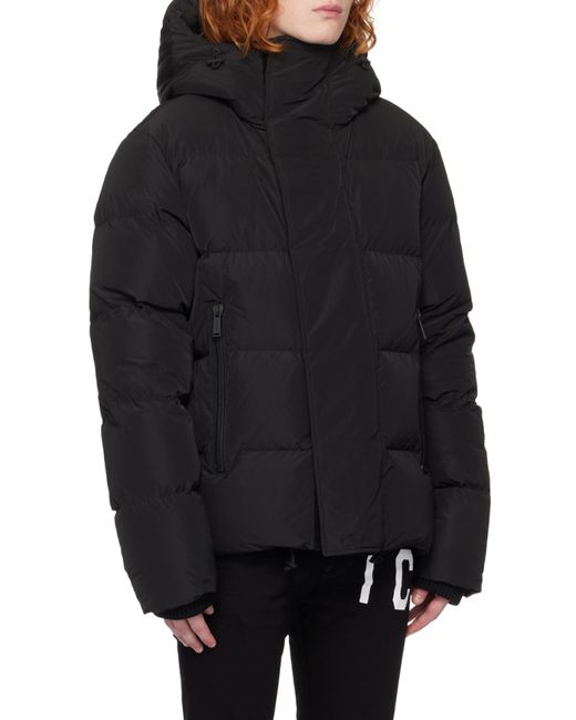 DSquared² Black Road Bomber Puffer Jacket for men