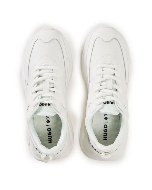 Boss White Classic Low-Top Trainers