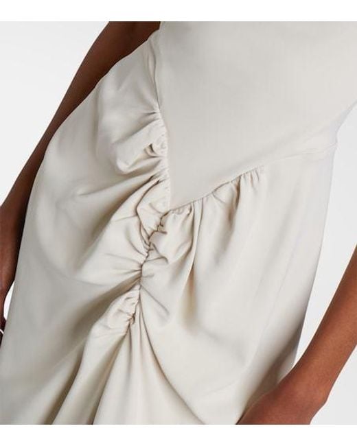 Vivienne Westwood Natural Panther Draped Ruched Midi Dress