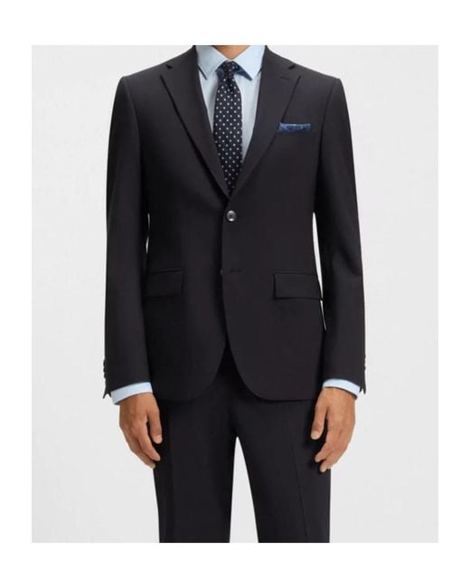 Boss Blue Harvey Slim Fit Blazer for men