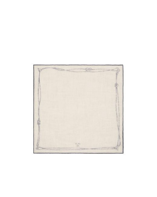 Loro Piana Natural Alare Foulard 60X60 for men
