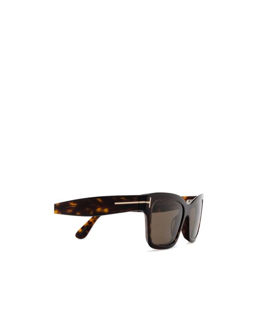 Tom Ford Purple Eyewear Square Frame Sunglasses