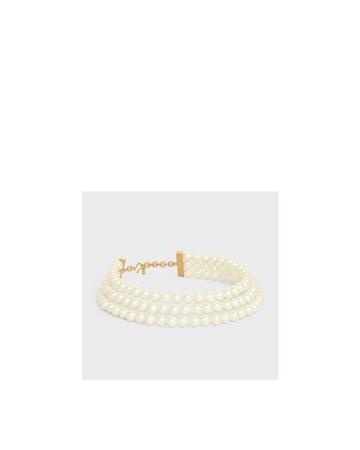 Céline White Les Perles Necklace