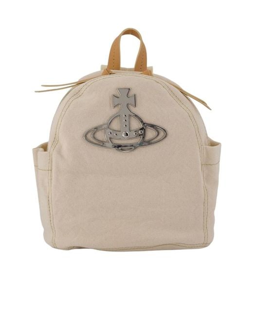 Vivienne Westwood Natural George Small Logo Backpack