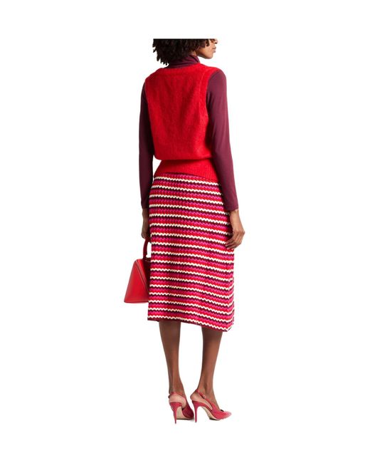 Ganni Pink Solid-Color Sleeveless Knitted Vest