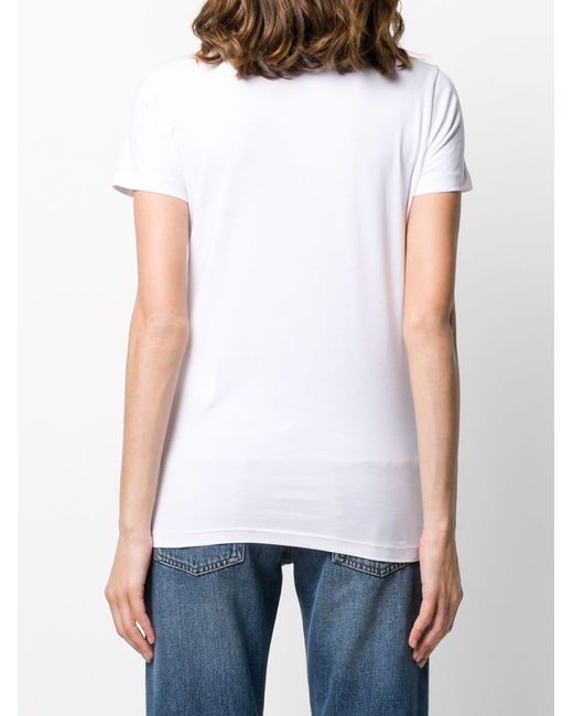 Moschino White Logo Detail T-Shirt