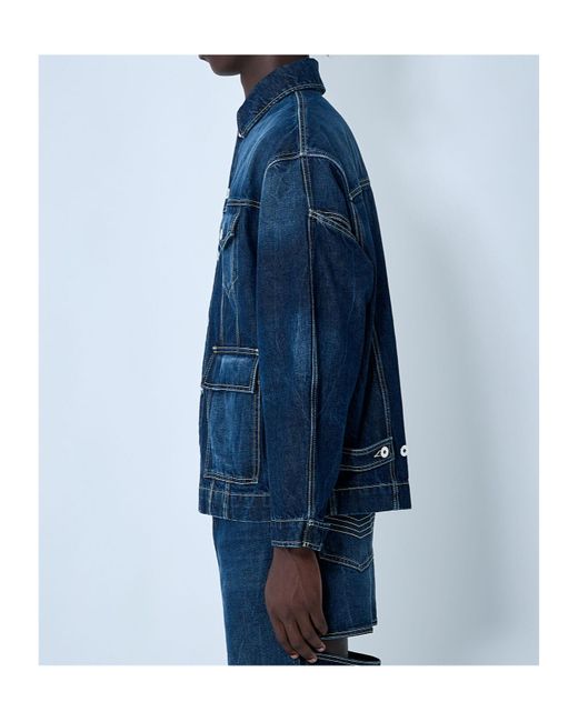 Jean Paul Gaultier Blue Long Sleeved Denim Jacket for men