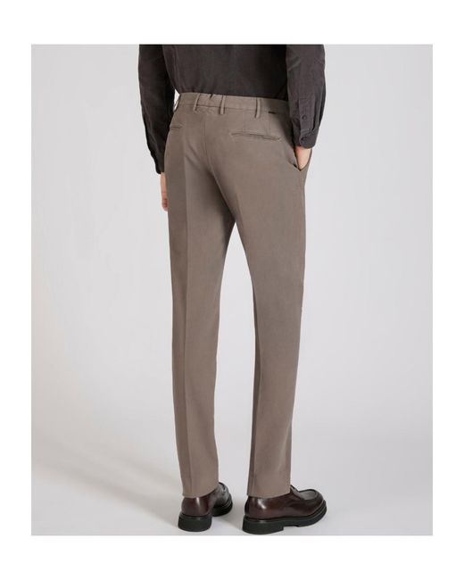 Incotex Gray Classic Regular Chino for men