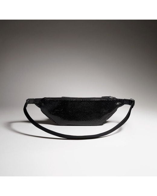 Gucci Black Flatpack Python Small Belt Bag for men