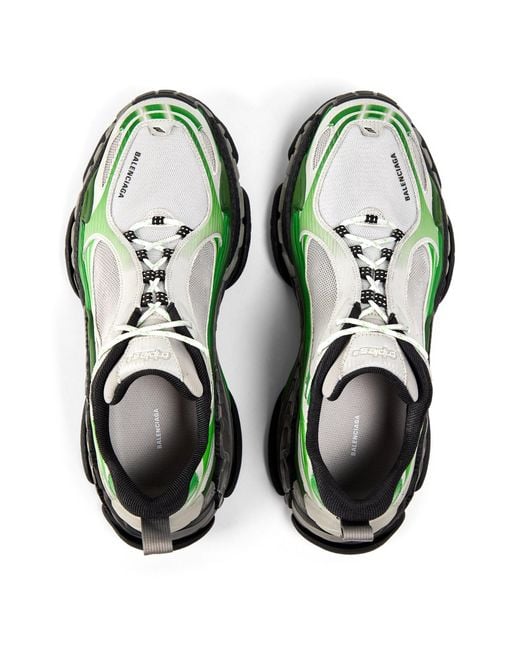Balenciaga Green Thick-Soled Sports Shoes for men