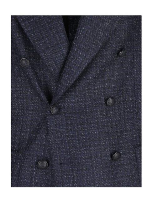Tagliatore Blue Long-Sleeve Blazer for men