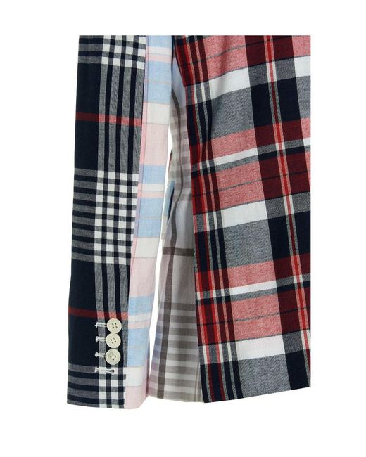 Thom Browne Multicolor Checkered Blazer