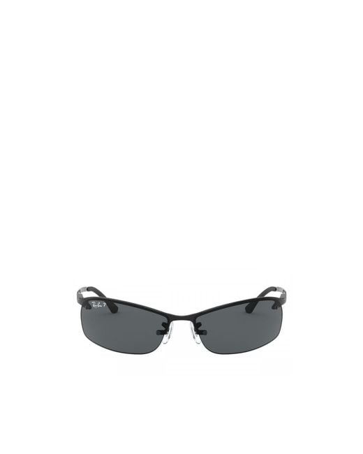 Ray-Ban White Rb 3183 Rectangular Sunglasses for men