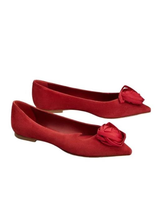 Roger Vivier Red Flat Ballet Shoes