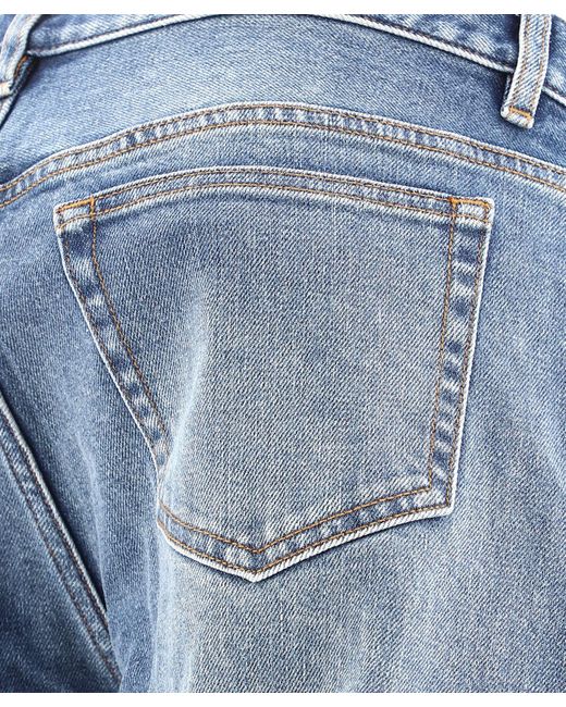 A.P.C. Blue Mid-Waist Washed Effect Jeans for men