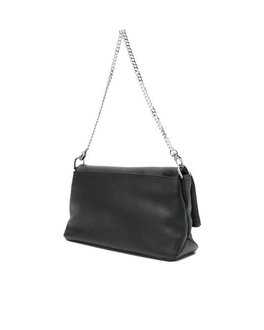 Zadig & Voltaire Black Rock Crystal-Wing Shoulder Bag