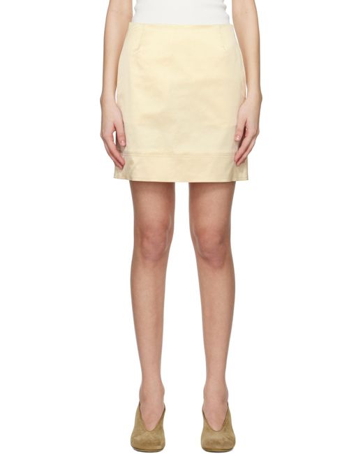 Totême Natural Totême Crepe Mini Skirt