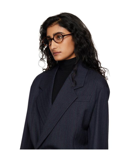 Khaite White X Oliver Peoples Collaboration 2000Rx Round Non-Prescription Glasses
