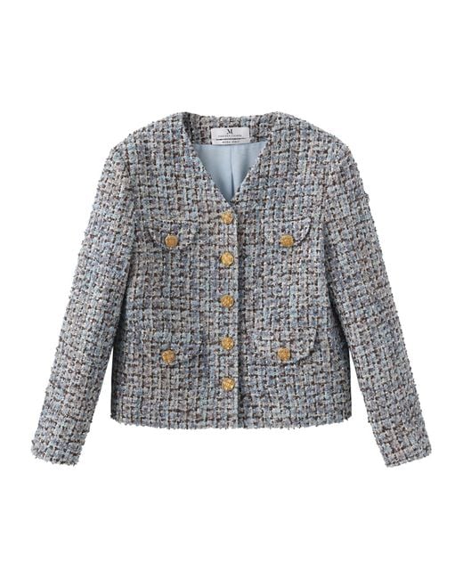 Marissa Chiara Gray V-Neck Jacket