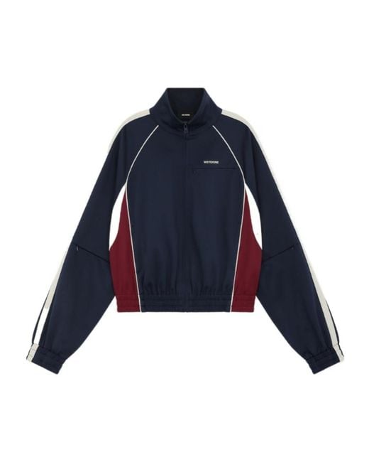 we11done Blue Contrast Track Jacket