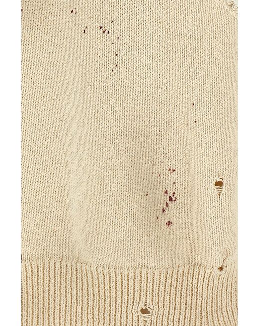 MM6 by Maison Margiela Natural Numeric Distressed Vest